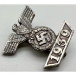 3rd Reich Iron Cross Spange Lapel Pin.