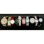 SELECTION OF 10 STRAP WATCHS AF