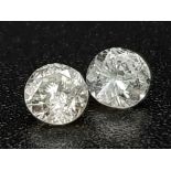 PAIR OF ROUND BRILIANT CUT DIAMONDS TOTAL WEIGHT 0.33CT