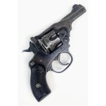 A Deactivated British Webley Mark IV Service Revolver Pistol. Introduced in 1899 and made its mark