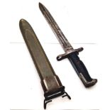 WW2 U.S Garand M.1.E (Experimental Bayonet). A shorter fighting knife style bayonet was needed for