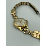 Rare Ladies vintage 1960/70’s ORIOSA Gold Plated Wristwatch with Rolled Gold Bracelet. Face