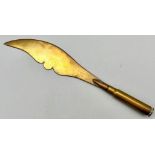 WW1 Trench Art Letter Opener Made from an INERT German Buller Dated 1915.