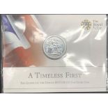 Unopened .999 Fine Silver £20 Coin Depicting George and the Dragon. 27mm. Diameter, 15.71 Grams