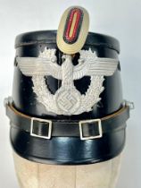 WW2 German Auxiliary Municipal Police Shako Helmet.