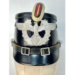 WW2 German Auxiliary Municipal Police Shako Helmet.