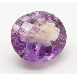 41.05 Ct Purple - Yellow Natural Ametrine. Round Shape. Comes with GLI Certificate.