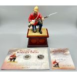 A Danbury Mint - The Defence at Rorke's Drift! Expertly crafted, hand-painted sculpture of a British