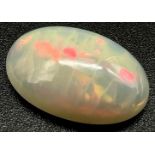 An Ethiopian. 2.60 Ct Natural White Fire Opal. Oval Shape. Comes with GLI Certificate.