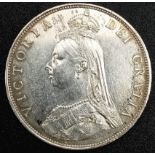 An 1887 Queen Victoria Silver Florin Coin. Proof-like condition but please see photos.