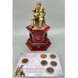 A Danbury Mint - In the Trenches Figure. An exclusive hand-painted sculpture of a British Tommy from