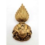 Kings Crown Royal Scots Fusiliers Other Ranks Brass Cap Badge for the Fur Cap.