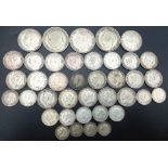 A Nice Mix of George V and VI Pre 1947 Silver Coins. 204g total weight.