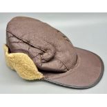 WW2 U.S.A.A.F Leather B2 Bomber Crew Hat.