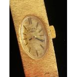 Ladies vintage ROTARY BRACELET WATCH presented in the original ROTARY burgundy and gold box.