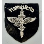 WW2 German Hitler Youth Officers Flak Helper Sleeve Badge.