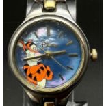 Genuine Vintage Disney Tigger Watch. 25mm including crown, stainless steel case and strap, new