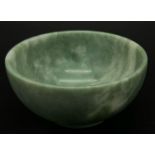 A Small Jade Bowl. Perfect as a bonbon dish or ornament. 10cm diameter.