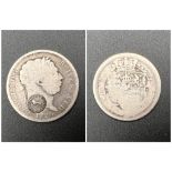 A George III Costa Rica Two Reales Silver Coin. Please see photos for conditions.