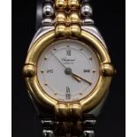 A Chopard Gstaad Bi-Metal Quartz Ladies Watch. Bi-metal bracelet and case - 23mm. White dial with