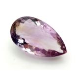 A 14.17ct Ametrine- Pear Faceted, AAA Quality. ITLGR Certified