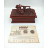 A Danbury Mint Defending The Line - Machine Gun Corps. An expertly crafted bronzed sculpture of