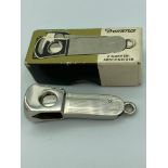 Vintage SOLINGEN CIGAR CUTTER complete with original box. Stainless steel with chased design.
