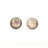 Two Edward VII 1902 Threepence Silver Coins. B.U. Please see photos for conditions.