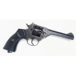 A Deactivated Webley Mark IV - 145/200 War Finish (government contract) Revolver Pistol. This WW2