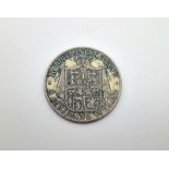 A Denmark Prince Christian VIII 1842 5 Schilling Silver Coin.