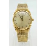 A Vacheron and Constantin 18k Solid Gold Ladies Watch. 18k gold bracelet and case - 23mm. Gold