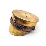 INERT WW1 British Trench Art Cap. Made from an 18 Pounder shrapnel shell dated 1907 and indicating