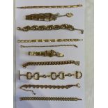 Selection of Quality Gold Tone Bracelets. please see all pictures.