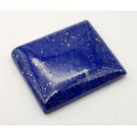 25.25 Ct Blue Natural Lapis Lazuli. Square Cabochon Shape. Comes with GLI Certificate.