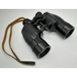 Cased Ross of London Binoculars. 12x40 magnification.