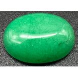 7.45 Ct Natural Emerald (Beryl). Green. Oval Cabochon. Comes with GLI Certificate.