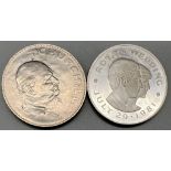 1965 CHURCHILL COIN 28.5G & STERLING SILVER 1981 ROYAL WEDDING BAILIWICK OF JERSEY £2 COIN 28.1G
