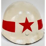 Vietnam War Era. US M1 Helmet liner used by the North Vietnamese Army Military Police.
