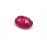 A 1.75ct Burmese Ruby. Oval cut.