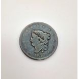 A USA 1817 Large One Cent Coin. Please see photos for conditions.