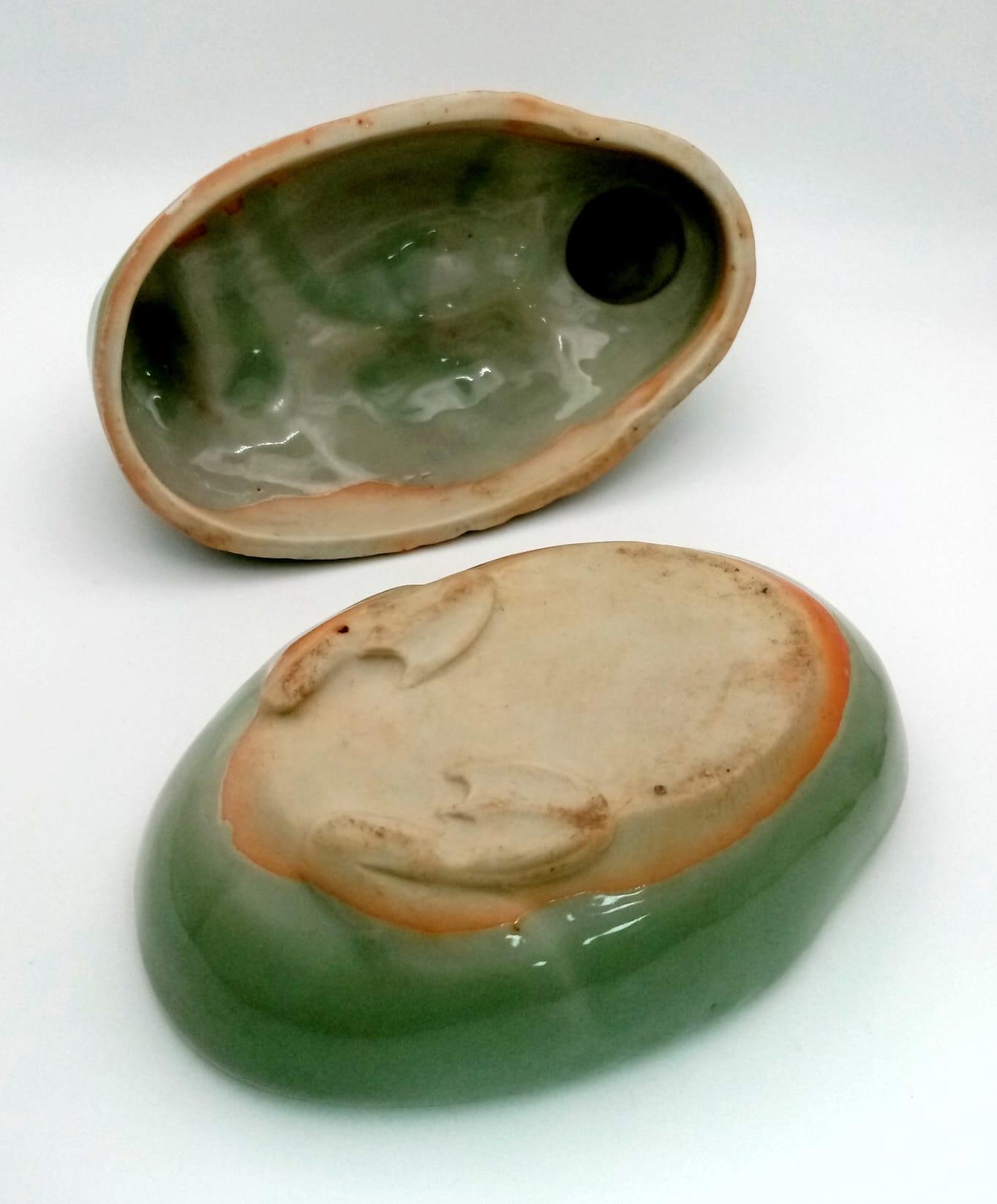 A RARE ANTIQUE CHINESE CELADON DUCK , LENGTH 130mm and height 110mm , FOUND IN A JAPANESE KURA - Image 4 of 5