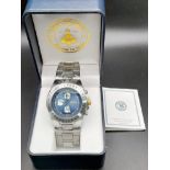 Unworn Limited Edition 90 th Anniversary RAF Gold Edition Chronograph Watch, still in Original Box