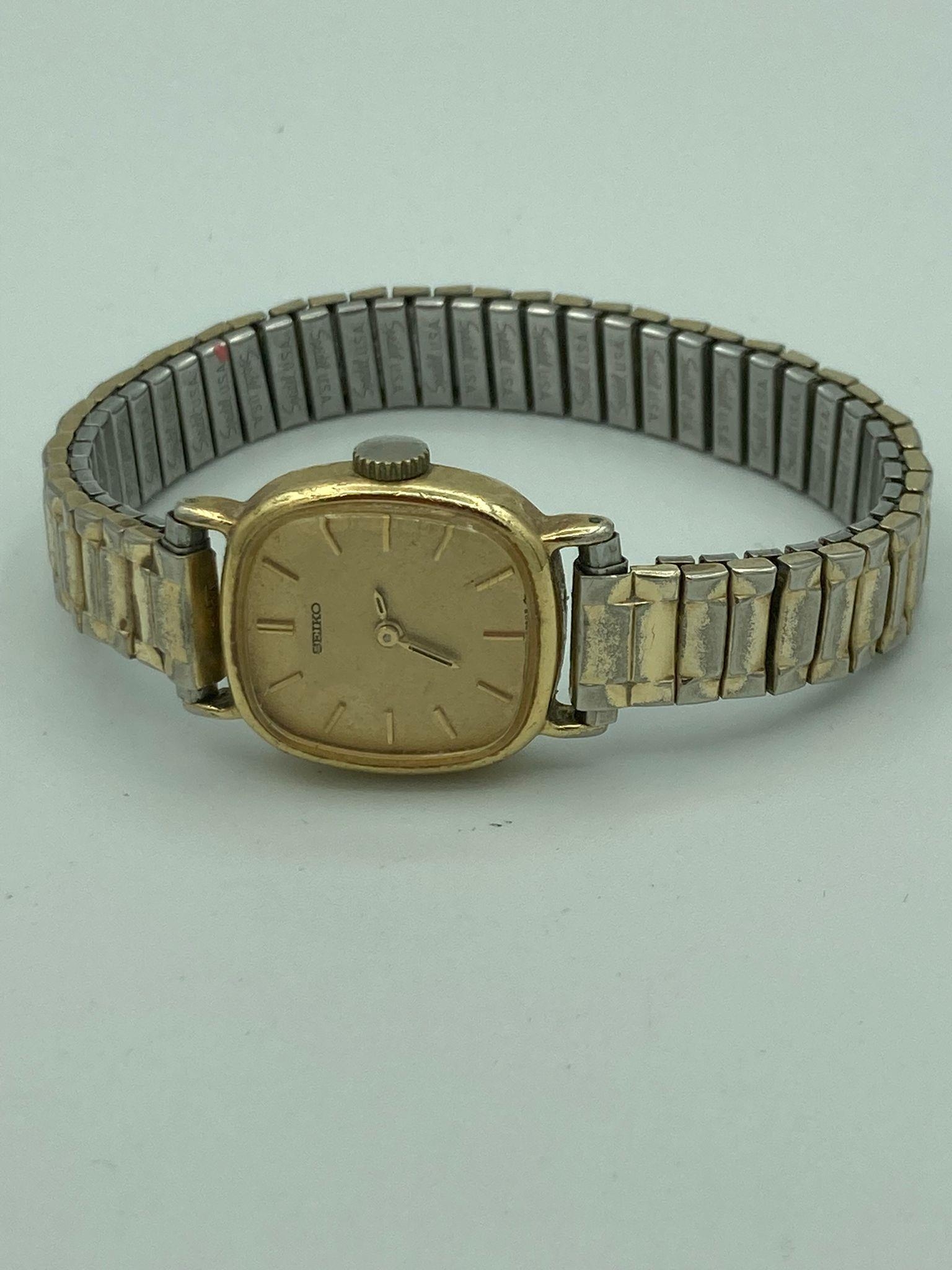 Vintage SEIKO 1150-5480 Ladies wristwatch in gold tone. manual winding. Full working order. - Image 2 of 2