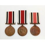Three Special Constabulary Service Medals, all GVR robed effigy issues. Named to: Henry Whitney;
