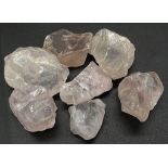 345.40 Ct Rough Rose Quartz Lot.