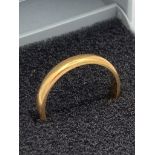 22 carat GOLD WEDDING BAND. Fully hallmarked. 2.7 grams.Size J.