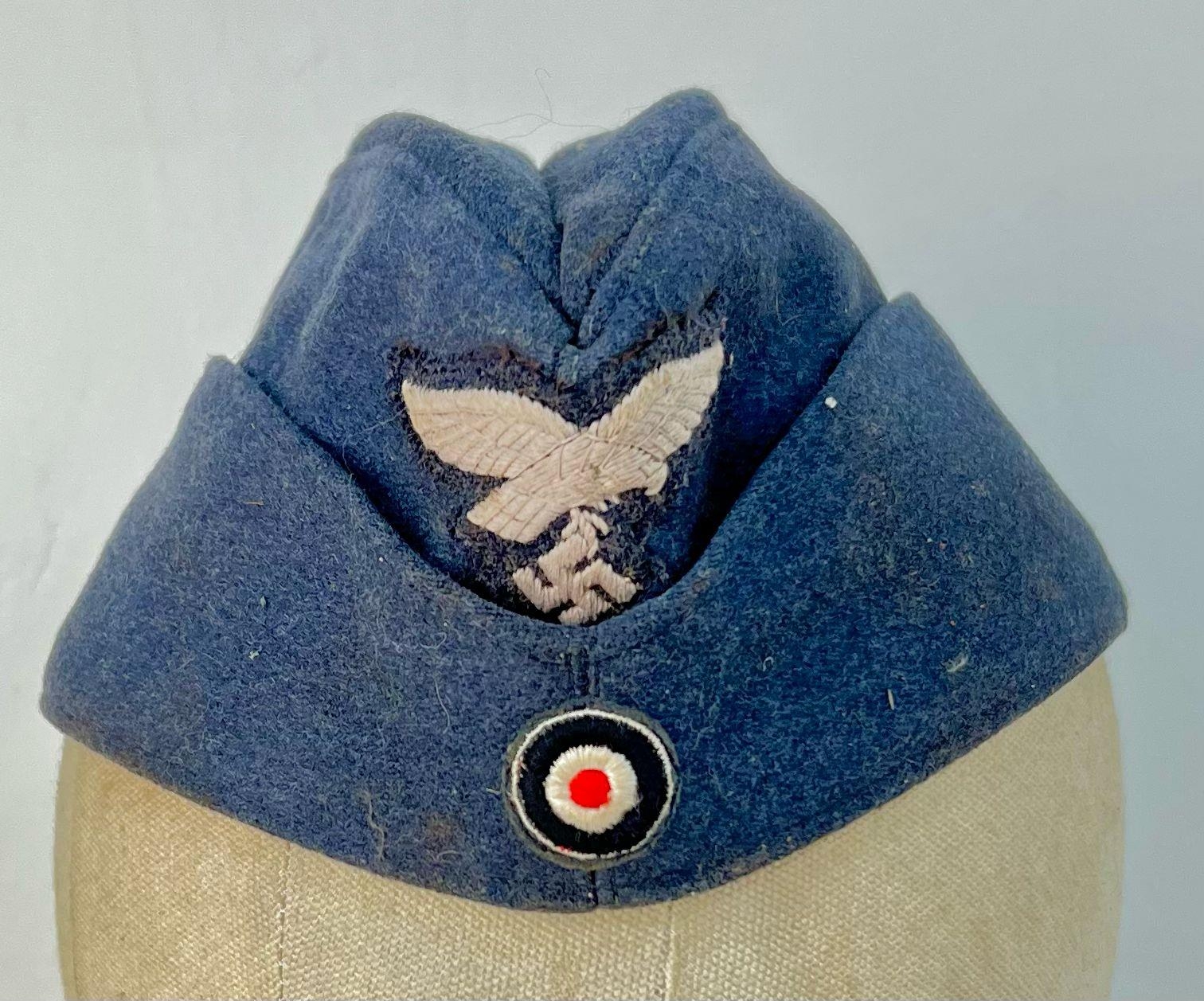 WW2 German Luftwaffe Enlisted Mans Side Cap.
