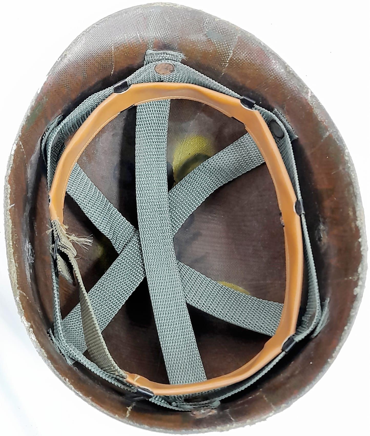 Vietnam War Era. US M1 Helmet liner used by the North Vietnamese Army Military Police. - Image 6 of 6