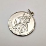 STERLING SILVER LARGE ST CHRISTOPHER 8.8G