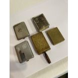 Selection of vintage/antique Match book and match box holders, to include Paris, Isle of Man and